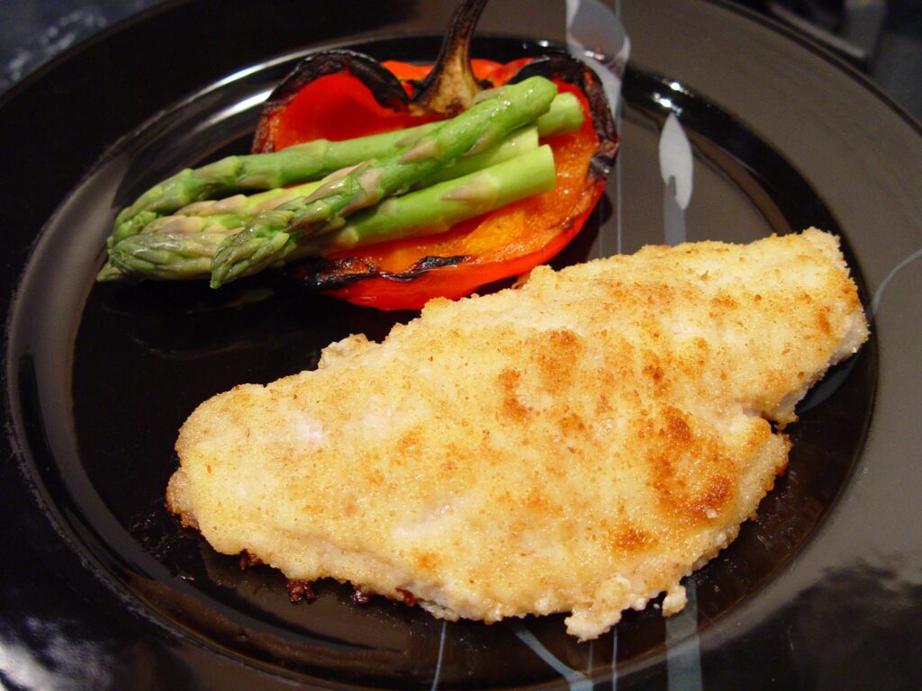 horseradish encrusted whitefish plated