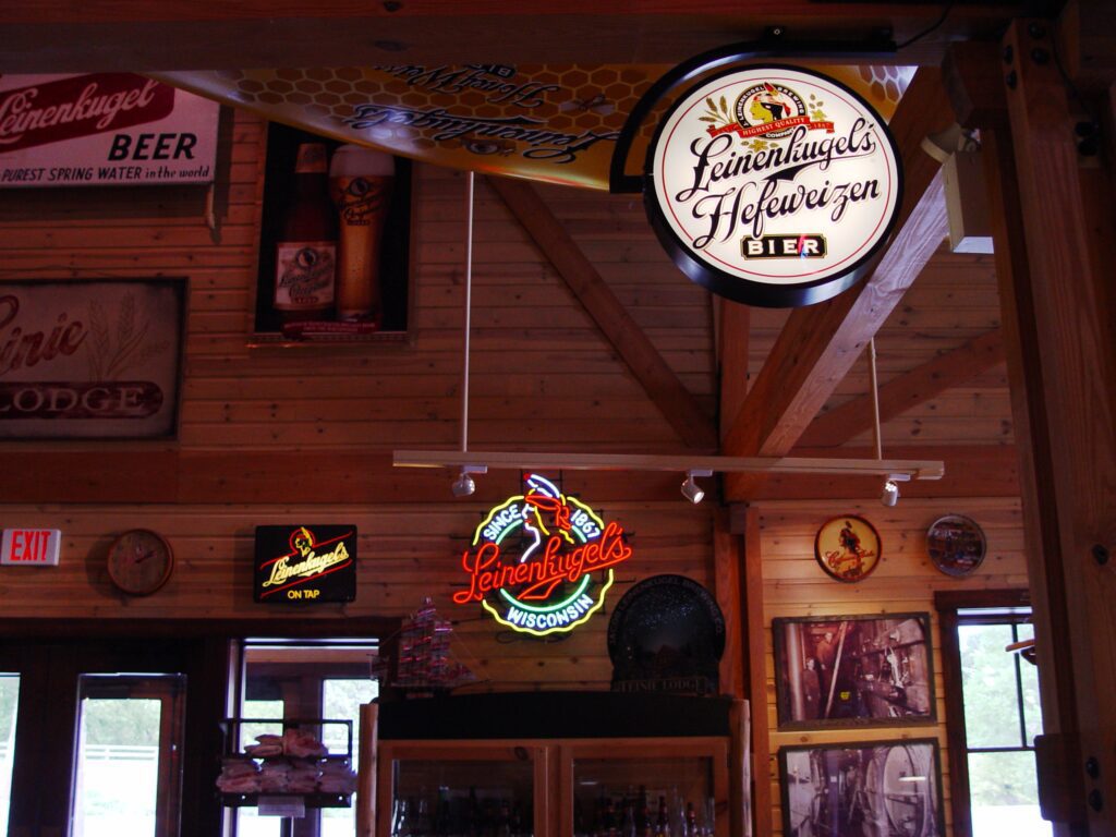 Promotional merchandise in the Leinie Lodge