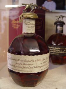 bottle of blanton's bourbon