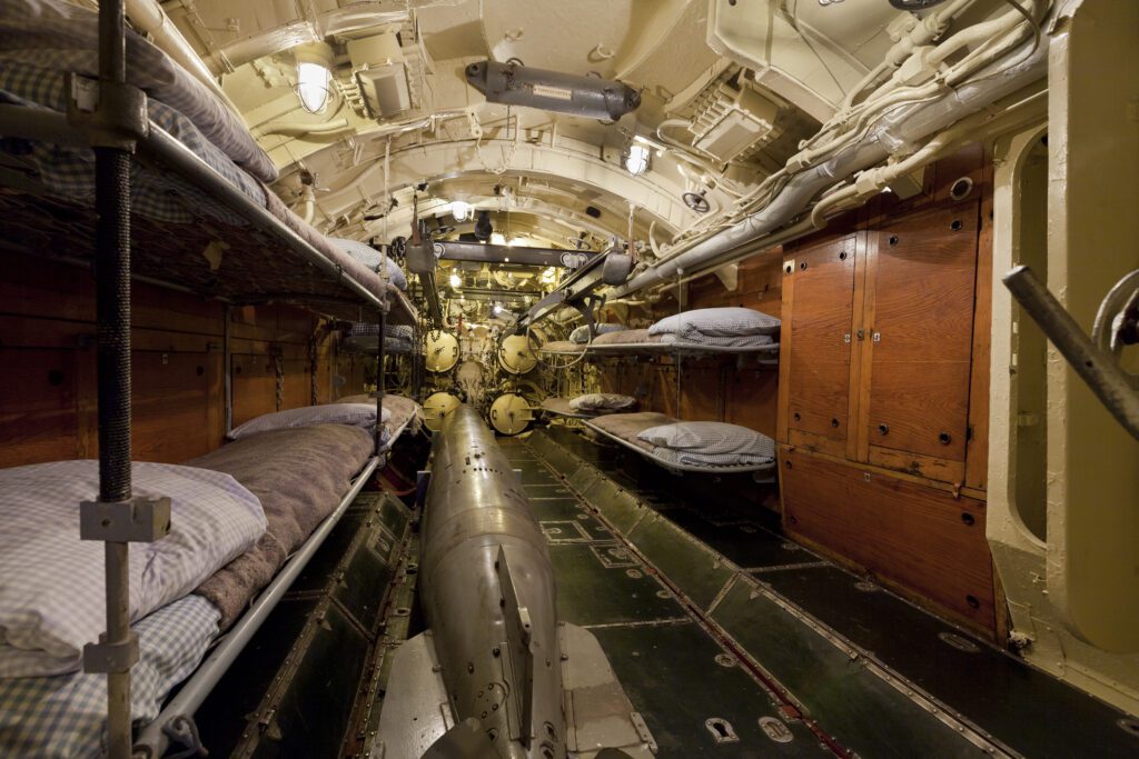 torpedo room and bunks