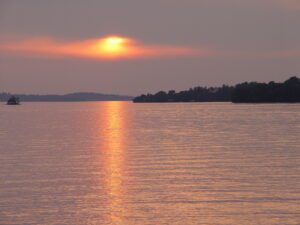 lake vermilion at sunset